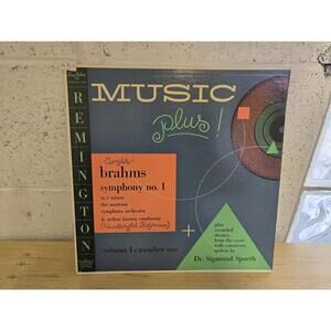 Remington Music Plus! Complete Brahms Symphony No. 1 Vinyl Record